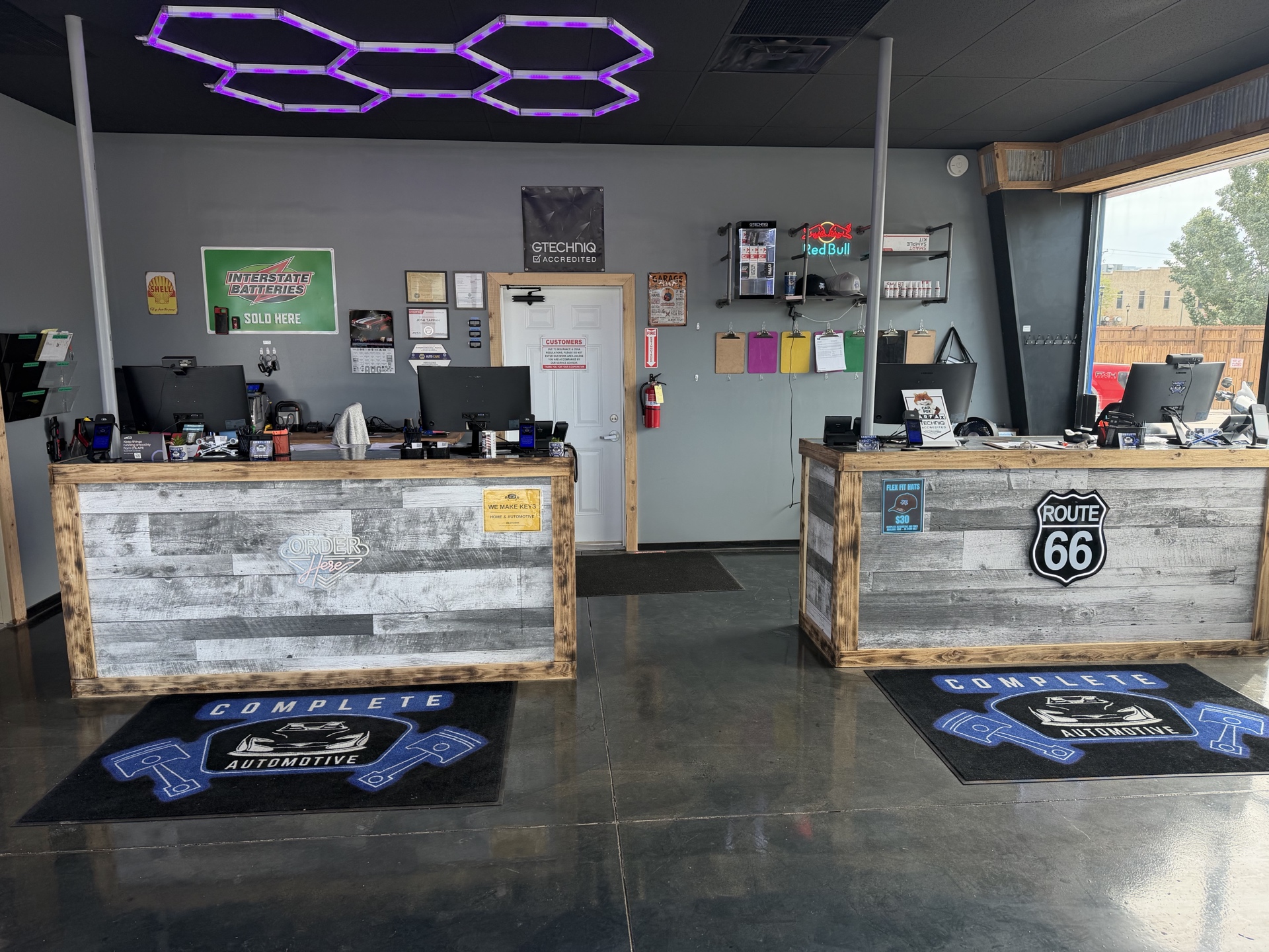 Complete Automotive and Tires reception desks